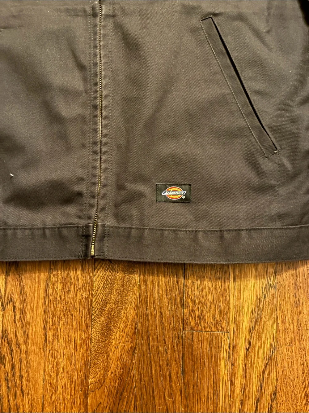 Dickies Men's Black Zip Front Work Jacket